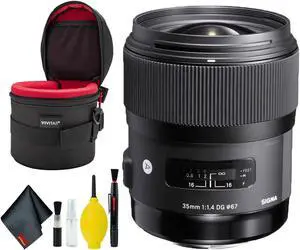 Sigma 35mm f/1.4 DG HSM Art Lens for Canon EF (US Model) Deluxe Kit