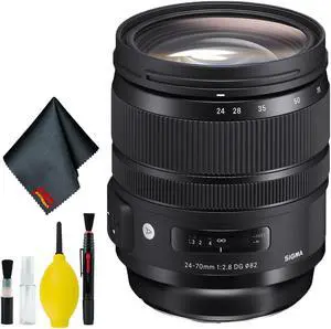 Sigma 24-70mm f/2.8 DG OS HSM Art Lens for Canon EF (Intl Model) Standard Kit