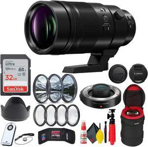 Panasonic Leica DG Elmarit 200mm f/2.8 POWER O.I.S. Lens + Accessories Base Bundle