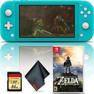 Nintendo Switch Lite Turquoise with Zelda Breath of the Wild and 64GB Memory
