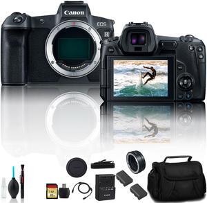 Canon EOS R Mirrorless Digital Camera 3075C002 With Extra Battery, Canon EF Mount Adapter, Canon Bag, 32GB Memory Card and More - Starter Bundle