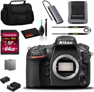 Nikon D810 DSLR Camera Body Only Intl Model with Cleaning Kit and 64GB SD