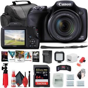 Canon PowerShot SX530 HS Digital Camera (9779B001) + 64GB Card + More