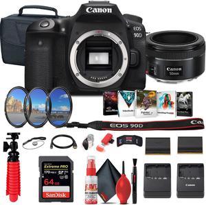 Canon EOS Rebel SL3 DSLR Camera with 18-55mm Lens (Black) (3453C002) On the Go Bundle