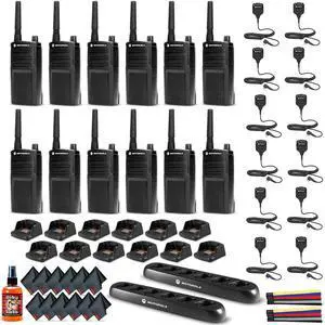 12 x Motorola RMU2040 On-Site 2-Way Radio (RMU2040) - 12 Pack With Mics Bundle