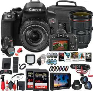 Canon EOS 4000D / Rebel T100 DSLR Camera with 18-55mm Lens + EF 75-300mm + Tripod Bundle