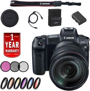 Canon EOS R Mirrorless Digital Camera International Model W/ 24-105 Lens Base Bundle With More