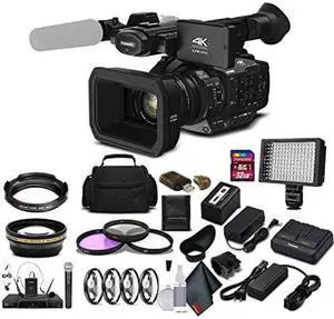 Panasonic AG-UX180 4K Premium Professional Camcorder (Intl Model) Advanced Bundle