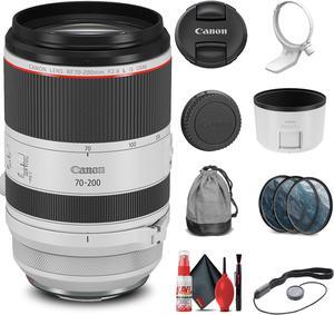 Canon RF 70-200mm f/2.8L IS USM Lens (3792C002) + Filter Kit + Cap Keeper + More