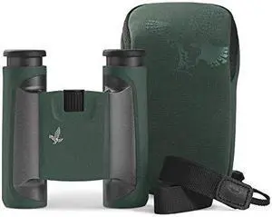 SWAROVSKI 10x25 CL Pocket Binoculars (Green, Wild Nature Field Bag)