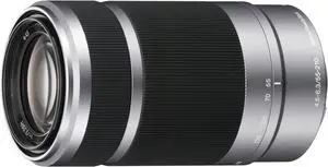 Sony E 55-210mm F4.5-6.3 OSS Lens for Sony E-Mount Cameras Silver (Renewed)