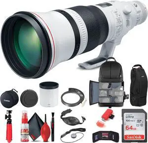 Canon EF 600mm f/4L IS III USM Lens (3329C002) + BackPack + 64GB Card + More