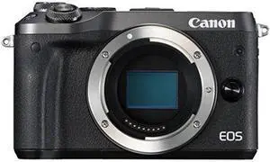 Canon mirrorless Single-Lens Camera EOS M6 Body (Black)- International Version (No Warranty)