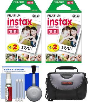 Essentials Bundle for Fujifilm Instax Mini Film Camera with 40 Films + Bag