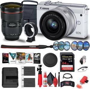 Canon EOS M200 Mirrorless Digital Camera with 1545mm Lens 3700C009 Graphic Bundle