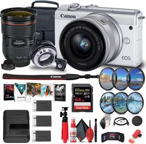 Canon EOS M200 Mirrorless Digital Camera with 1545mm Lens 3700C009 Outdoor Bundle