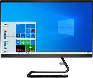 Lenovo IdeaCentre AIO 3i 24 inch Computer, Intel i3-10100T, Integrated Graphics, FHD Display, 8GB DDR4, 1TB Hdd, 256GB M