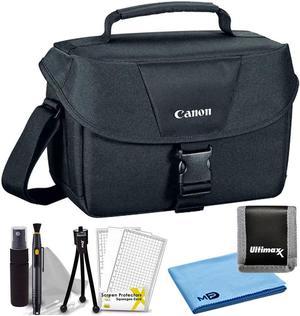 Canon 100ES Padded Compact Digital SLR EOS Camera Gadget Case + Cleaning Kit Bundle