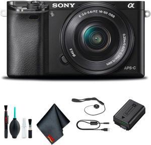Sony Alpha a6000 Mirrorless Camera with 16-50mm Lens Black Starter Kit