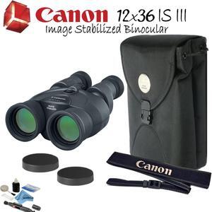 Canon 12x36 is III Image Stabilized Binocular Starters Bundle