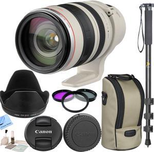 Canon Zoom Wide Angle-Telephoto EF 28-300mm f/3.5-5.6L IS USM Autofocus Lens With CS Kit: Includes Lens Cap Rear Cap Lens Hood Lens Case Filter Kit& CS Microfiber Cleaning Cloth Bundle