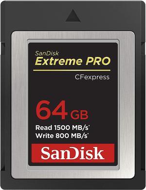 SanDisk 64GB Extreme PRO CFexpress Card Type B - SDCFE-064G-GN4NN