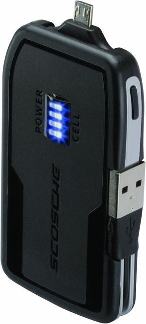SCOSCHE microbat1800 flipCHARGE rogue - Emergency Backup Battery and Charger for Micro USB Devices - Battery - Retail Pa