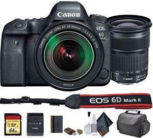 Canon EOS 6D Mark II DSLR Camera with 24-105mm f/3.5-5.6 Lens (International Model) (1897C021) - Starter Bundle