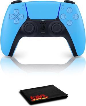PlayStation 5 DualSense Wireless Controller (Starlight Blue) with 6Ave Cleaning Cloth
