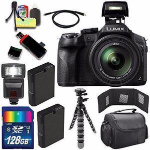 Panasonic Lumix DMCFZ300 Digital Camera  Extra battery  128GB Bundle 4