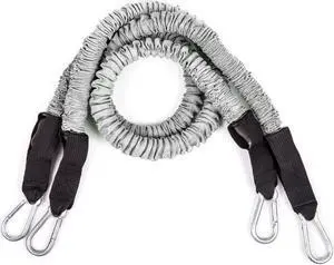 BodyBoss Resistance Bands - Custom Resistance Bands for Total Body Workouts (Silver) Bundle