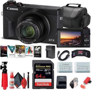 Canon PowerShot G7 X Mark III Digital Camera 3637C001  64GB Card Starter Bundle