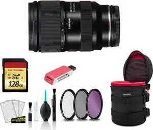 Tamron 28-75mm f/2.8 Di III VXD G2 Lens for Sony E - Kit with 128GB Memory Card (International Model)