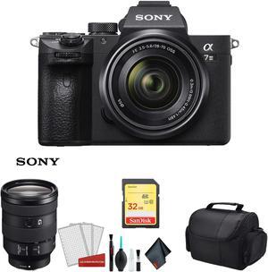 Sony Alpha a7 III Full Frame Mirrorless Digital Camera with 28-70mm Lens with Sony FE 24-105mm f/4G OSS Lens & More - Bundle Kit