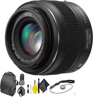 PANASONIC 25MM F/1.4 Lens 62M + Deluxe Lens Cleaning Kit