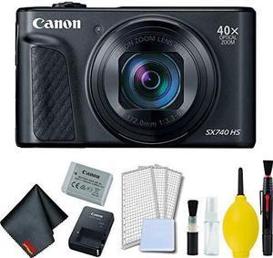 Canon PowerShot SX740 HS Digital Camera Black Basic Bundle  Intl Model