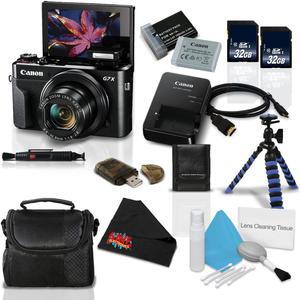 Canon PowerShot G7 X Mark II Digital Camera w/1 Inch CMOS Sensor Tilt LCD Screen Touchscreen- Professional Bundle (1066C