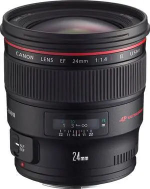 Canon 24mm f/1.4 EF L II USM Lens with Case
