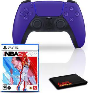 PlayStation 5 DualSense Wireless Controller (Galactic Purple) with NBA 2K22