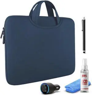 Tablet Essential Accessory Bundle with Blue Sleeve