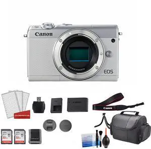 Canon M100 Camera Body (Kit Box) with 2 x 32GB Cards ? International Model