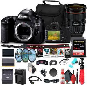 Canon EOS 5DS DSLR Camera (Body Only) (0581C002) + Canon Lens Graphic Bundle