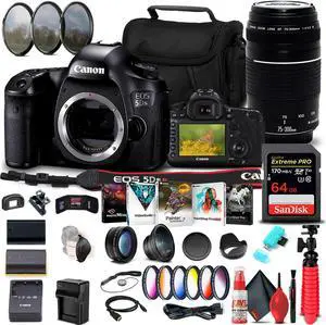 Canon EOS 5DS R DSLR Camera (Body Only) (0582C002) + Canon Lens + More Bundle