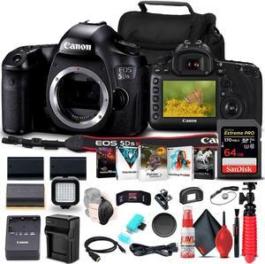 Canon EOS 5DS R DSLR Camera (Body Only) (0582C002) + 64GB Card + More Bundle