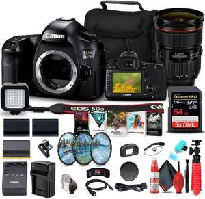 Canon EOS 5DS DSLR Camera (Body Only) (0581C002) + Canon Lens Flash Bundle