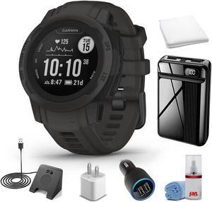 Garmin Instinct 2S - Standard Edition-Graphite With Super Accessory Kit