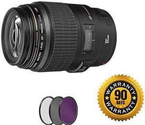 Canon EF 100mm f/2.8 Macro USM Lens with UV Filter