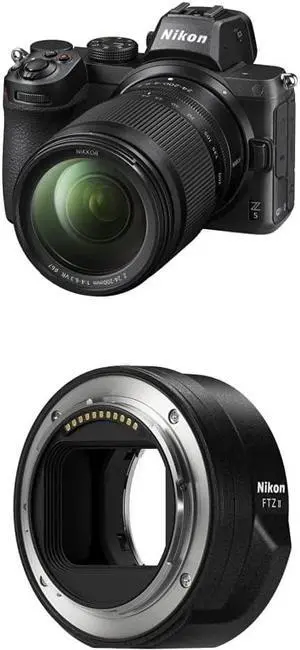 NikonZ 5 w/NIKKOR Z 24-200mm f/4-6.3 VR with Nikon Mount Adapter FTZ II