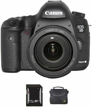 Canon EOS 5D Mark III DSLR Camera w/24-105mm Lens + 64GB & Case Bundle