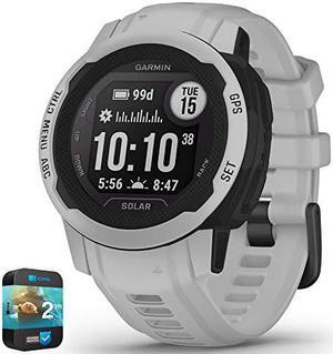 Garmin 010-02564-11 Instinct 2S Solar 40mm GPS Smartwatch Mist Gray Bundle with Premium 2YR CPS Enhanced Protection Pack